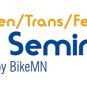 White background with blue text reading LCI Seminar. Above, in yellow text, says Women/Trans/Femme